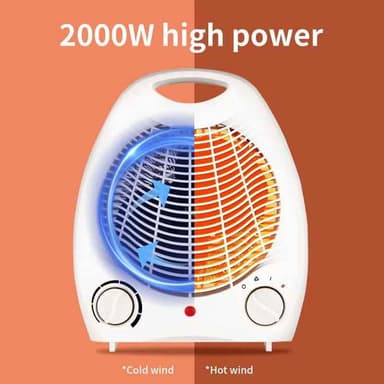 ฮีตเตอร์ไฟฟ้า heater ทำความร้อน พัดลมฮีทเตอร์ 2000W Warm Air Heater Fan