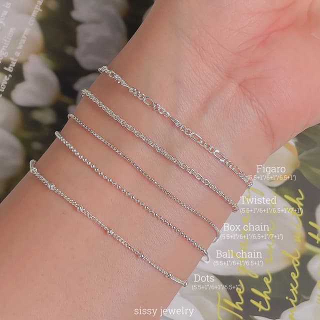 SissyJewelry // สร้อยข้อมือเงินแท้ (สร้อยเปล่า)