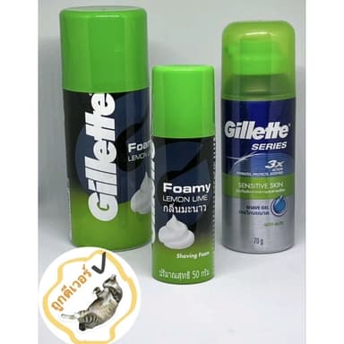 ยิลเลตต์ Gillette โฟม โฟมมี่และเจลโกนหนวด กลิ่นมะนาว