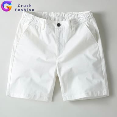 Crush กางเกงขาสั้นเอวยางยืดผู้ชาย ผ้าคอตตอนนุ่ม lightweight ใส่สบายไม่ร้อน มีหลายสี ทำงานออกกำลังกายก็ใส่ได้ ดีลร้อน