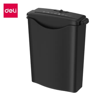Deli เครื่องทำลายเอกสาร 10 ลิตร เครื่องย่อยเอกสาร ขนาด A4 6 แผ่น ย่อยระดับ2 ปลอดภัย Paper Shredder