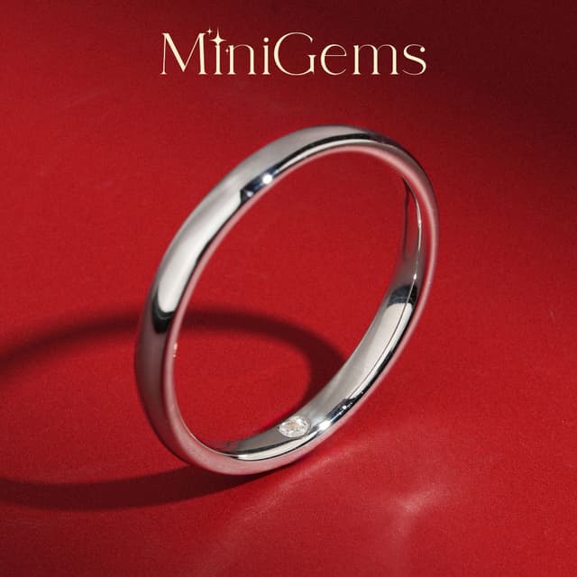 MiniGems แหวน เงินแท้ 92.5 เพชรสวิส(CZ) แหวนคู่ แหวนแต่งงาน 