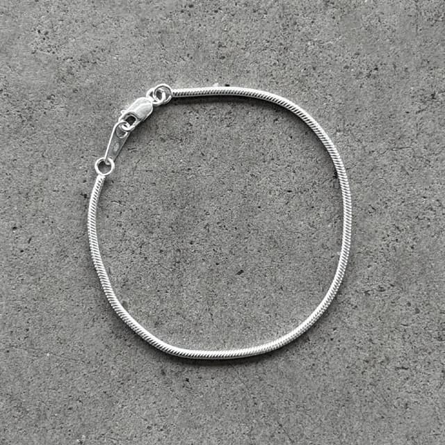 (bracelet,สร้อยข้อมือ) :  BOLD BASIC BRACELET SILVER925 / สร