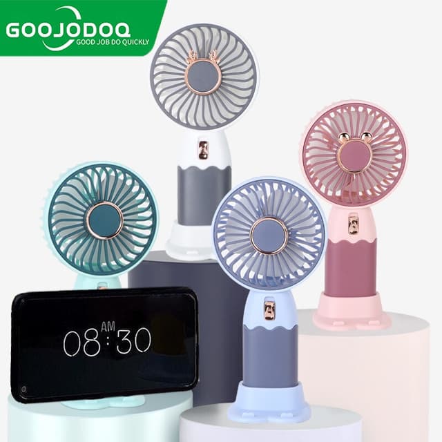 GOOJODOQ พัดลมพกพา Mini Fan พัดลมระบายความร้อน 5 สปีด พัดลมม