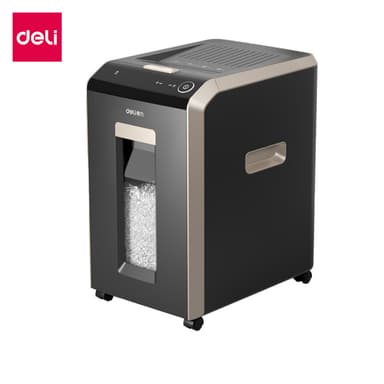 Deli เครื่องทำลายเอกสาร 32ลิตร เครื่องทำลายเอกสารอัตโนมัติ A4 12แผ่น ย่อยอัตโนมัติ150-200แผ่น Paper Shredder