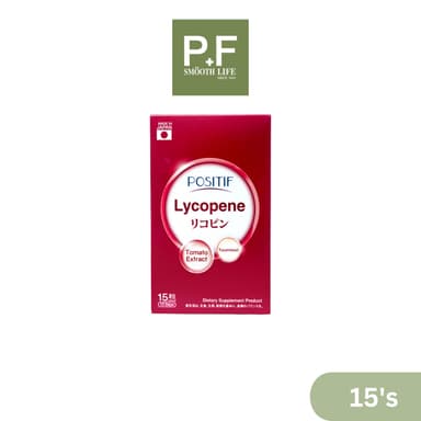 POSITIF LYCOPENE (TOMATO EXTRACT) โพสิทีฟไลโคปีน โทโคไตรอีนอล ซอฟท์แคปซูล จากญี่ปุ่น บรรจุ 15 แคปซูล