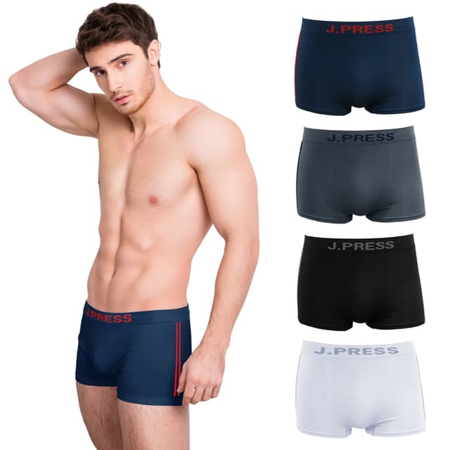 J.Press กางเกงในชาย ขาสั้น Seamless เจเพรส รุ่น 8216 บรรจุ 1