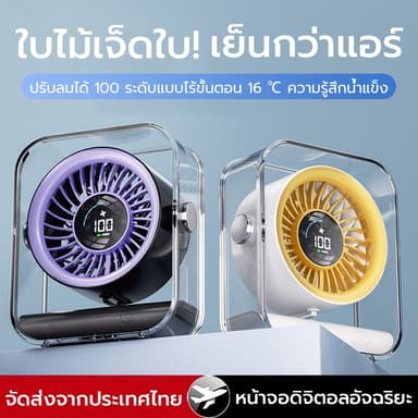 พัดลมตั้งโต๊ะ พัดลมเล็ก พัดลมไร้สาย ตัวหนีบ 8000mAh มีแบตในตัว   พกพาสะดวก พัดลม ตั้งโต๊ะ ปรับได้  พัดลมไร้สาย ลมแรง3เท่