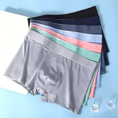 MW183 พร้อมส่ง กางเกงในผู้ชายขาสั้น Boxer ผ้านิ่มลื่น บางเบา สวมใส่สบาย ระบายอากาศ มีไซส์ใหญ่ 5 Size L-4XL #3203