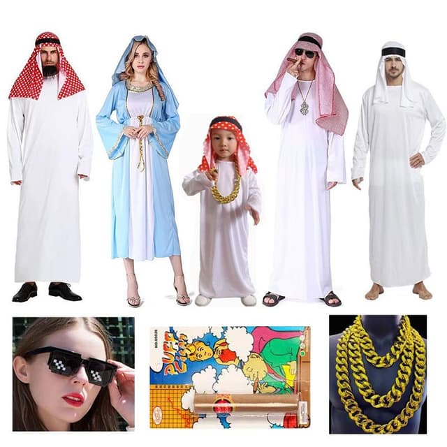 จัดส่งเร็วชุดคอสเพลย์เจ้าชายอาหรับ อาหรับ ตะวันออกกลาง อาลี 