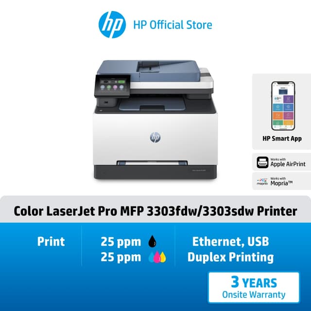 HP Color LaserJet Pro MFP 3303fdw / 3303sdw / 3303fdn Printe