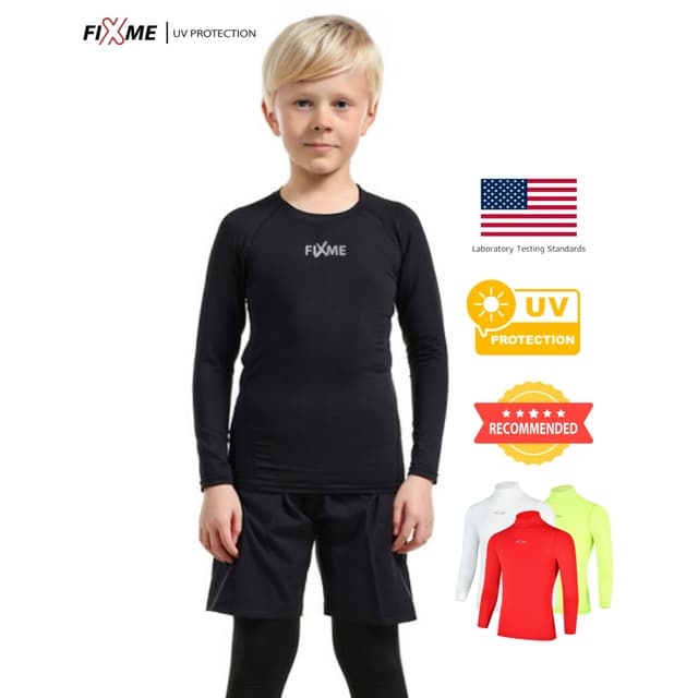 (UV99%) เสื้อกันแดดเด็ก เสื้อรัดกล้ามเนื้อเด็ก แห้งไว ไม่ร้อ