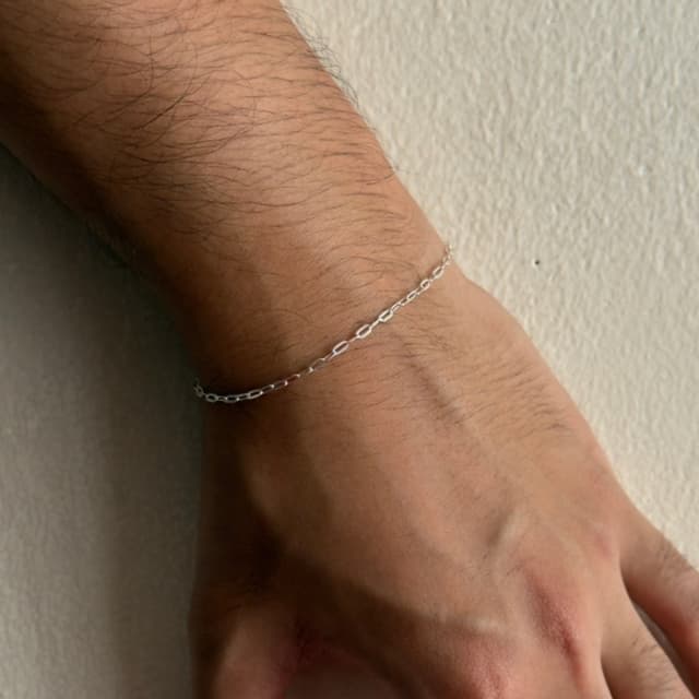 Marbella.bkk กำไลข้อมือ สร้อยข้อมือ เงินแท้ แบบโซ่ รุ่น Eliz