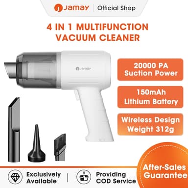 JAMAY เครื่องดูดฝุ่นไร้สาย เครื่องดูดฝุ่นในรถ ที่ดูดฝุ่นไร้สาย ที่ดูดฝุ่นในรถ เครื่องดูดฝุ่นเล็ก ดูดฝุ่นไร้สายในรถ V07