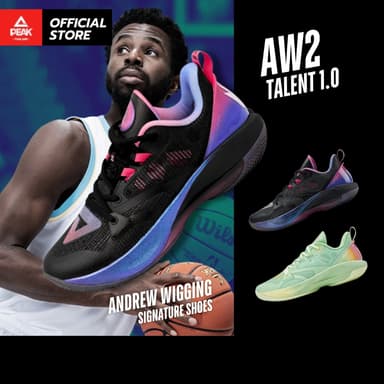 PEAK Andrew Wiggins "AW2 Talent 1.0" ET42737A รองเท้าบาสเกตบอล แอนดรูว์ วิคกิ้นส์ นุ่ม เบา เพิ่มประสิทธิภาพในการเล่น