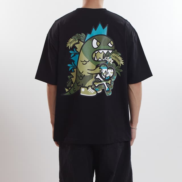 TOKIDOKI Oversized เสื้อยืดผู้ชาย โอเวอร์ไซส์ KAIJU CROSSBON