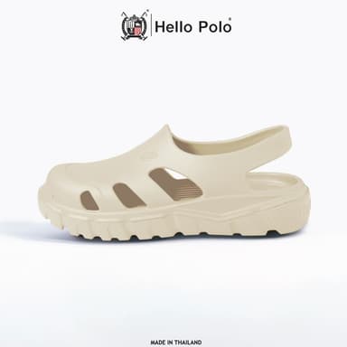 Hello Polo รองเท้าแตะผู้หญิง รองเท้าหัวโต กันลื่น ลําลอง พื้นหนา พื้นนิ่ม 2.7CMพื้นนิ่มมากใส่สบายเท้า HP8035