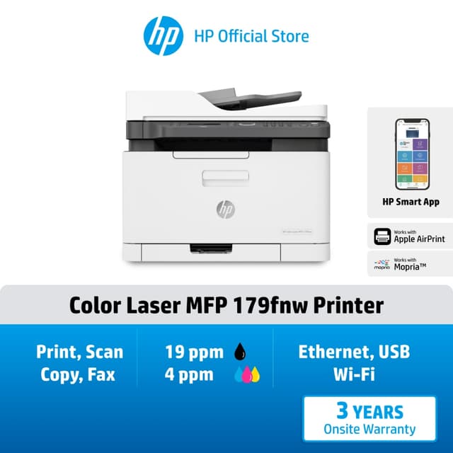 HP Printer Color Laser MFP 179fnw | Color Printer | A4| Prin