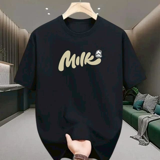 เสื้อยืดผู้ชาย คอกลม-แขนสั้น สกรีนลายตัวหนังสือเท่ๆ oversize
