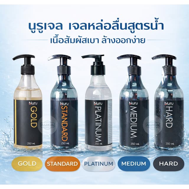 Nuru Gel เจลหล่อลื่น นูรุเจล สุดยอดเจลหล่อลื่น ขนาด 250 ml [