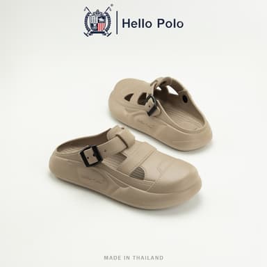 Hello Polo รองเท้าหัวโต รองเท้าแตะลําลอง UNISEX  พื้นหนา กันลื่น วัสดุ EVAสไตล์ทันสมัย  กลางแจ้ง เบาสบาย ลำลอง HP8049