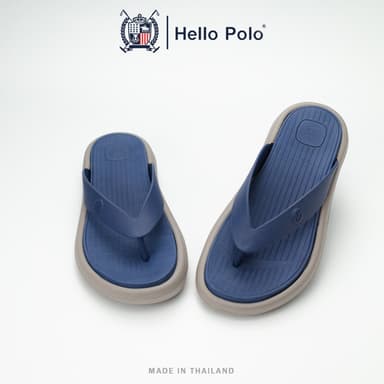 Hello Polo รองเท้าแตะผู้หญิง รองเท้าเปิดส้น พื้นนุ่มมาก เบาสบาย กันลื่น วัสดุEVA คลายเมื่อยเท้า รองเท้าไปทะเล HP8068