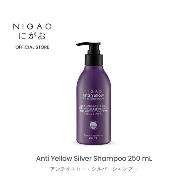 [แชมพูม่วง] NIGAO Silver Shampoo Anti Yellow | นิกาโอะ แชมพู
