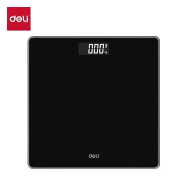 Deli เครื่องชั่งน้ำหนักดิจิตอล ที่ชั่งน้ำหนัก จอแสดงผลLED มี 3 สีให้เลือก ทนทาน Weighing Scale