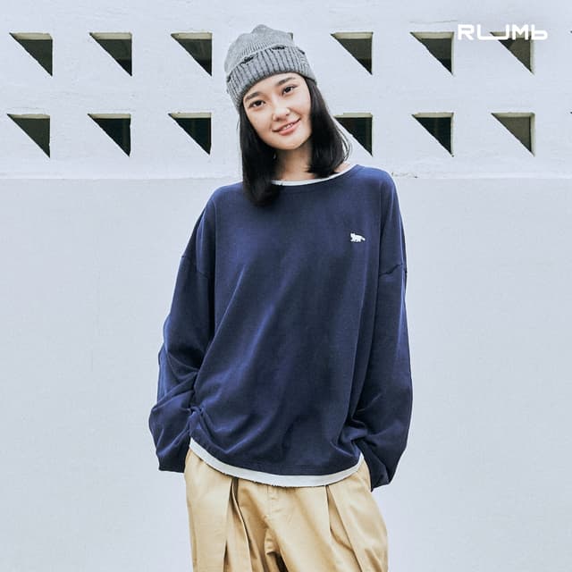 RUMb - เสื้อยืดแขนยาว Oversize รุ่น LONG SLEEVE TEE WITH CON