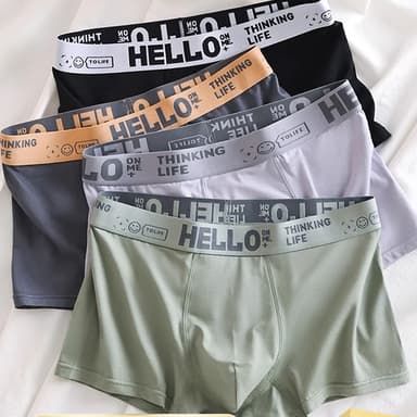 【แพ็ค 5ตัว】Preferred กางเกงใน hello กางเกงใน boxer ผู้ชาย ราคาถูก เสื้อเท่ห์ เนื้อผ้านิ่ม สวมใส่สบาย Men Underwear