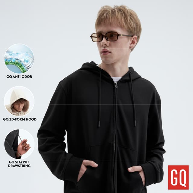 GQ Minimal Hoodie​ เสื้อฮู้ดดี้ยับยั้งกลิ่น ​ฮู้ดโค้งรับศีรษ