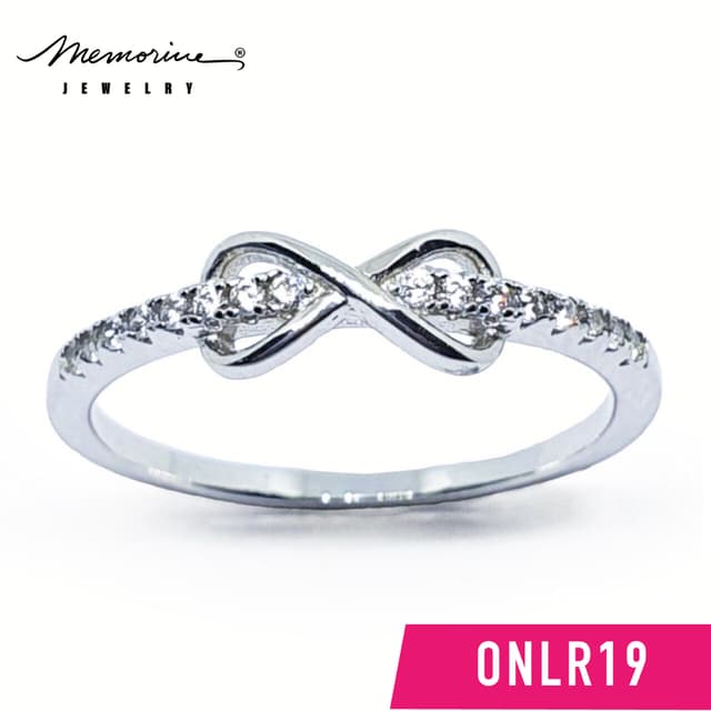 Memorine Jewelry แหวนเงินแท้ 925 ฝังเพชรสวิส(CZ) : ONLR19