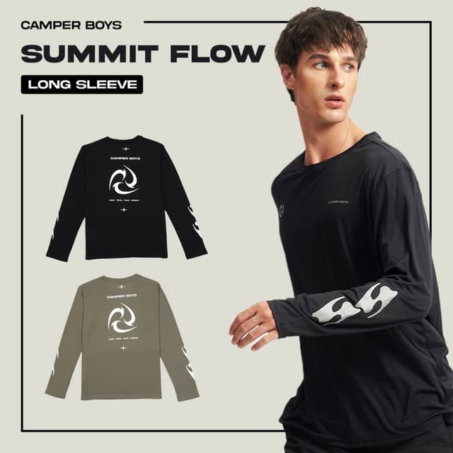 Summit Flow (Long Sleeve) เสื้อยืดแขนยาว เนื้อผ้าเบาและแห้งไ