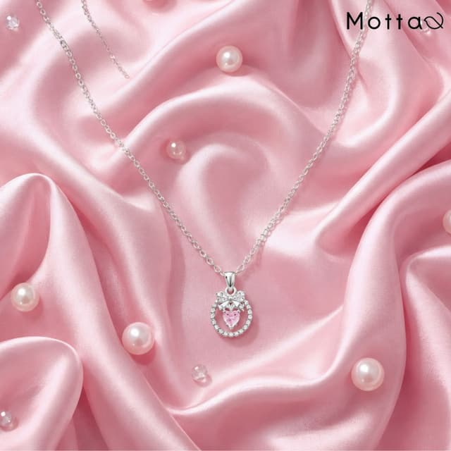 Motta Silver Necklace สร้อยคอเงินแท้ ใส่แล้วไม่ลอกไม่ดำ ดีไซ