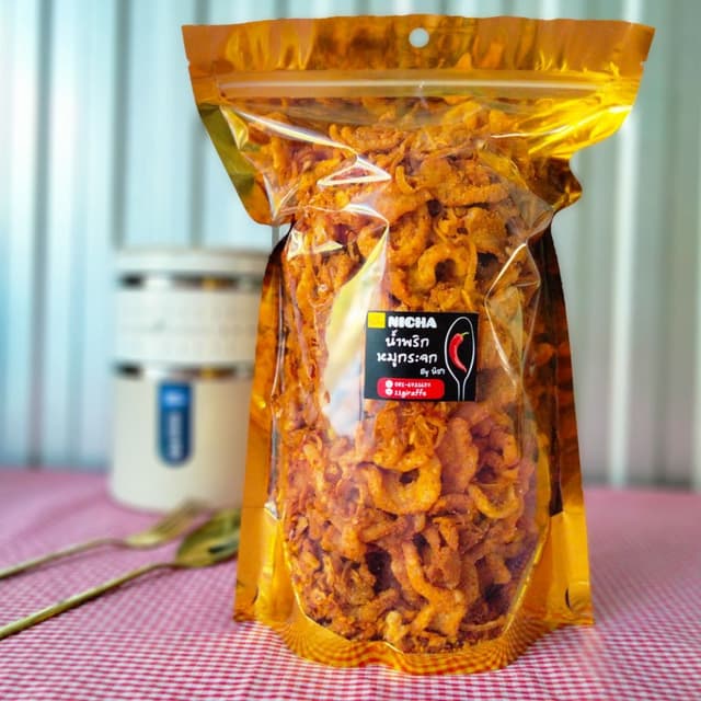 น้ำพริกหมูกระจกbyนิชา ขนาด200กรัม กินกับอะไรก็อร่อย
