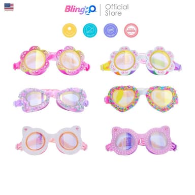BLING2O แว่นตาว่ายน้ำเด็กผู้หญิง ยอดฮิตจากอเมริกา สำหรับเด็ก 5 ขวบขึ้นไป แว่นว่ายน้ำแฟชั่น ใส่สบาย ของใช้เด็กน่ารัก