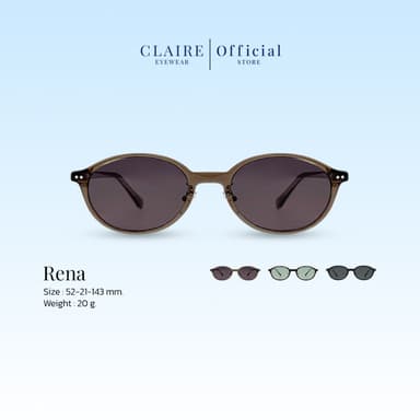 CLAIRE : Rena แว่นกันแดดเลนส์แท้  กันแดดUV400 | Sunglasses