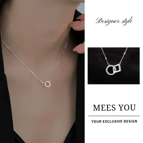 MEET💕สร้อยคอเงินแท้ MEES YOU สร้อยเงิน สร้อยคอเงิน Silver92