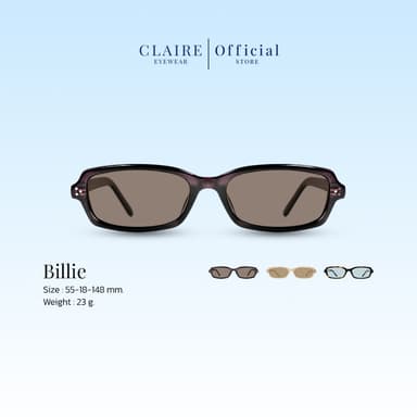 CLAIRE : (BL) แว่นกันแดด รุ่น "Billie" แว่นกันแดดเลนส์แท้  กันแดดUV400 | Sunglasses
