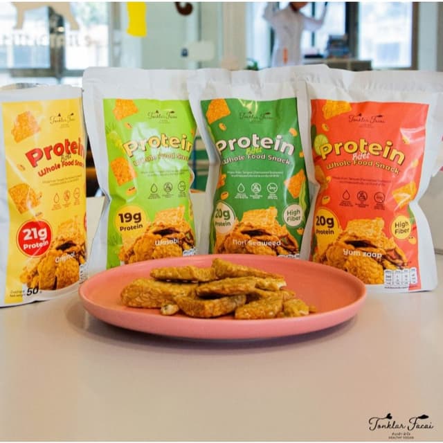 Protein biteเทมเป้กรอบ คริสปี้ คละรสชาติ เซ็ต 3 ถุง l เทมเป้
