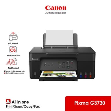 [จำกัด 2 เครื่อง/ออเดอร์] Canon เครื่องพิมพ์อิงค์เจ็ท PIXMA รุ่น G3730 (เครื่องปริ้น ปริ้นเตอร์ เครื่องพิมพ์)