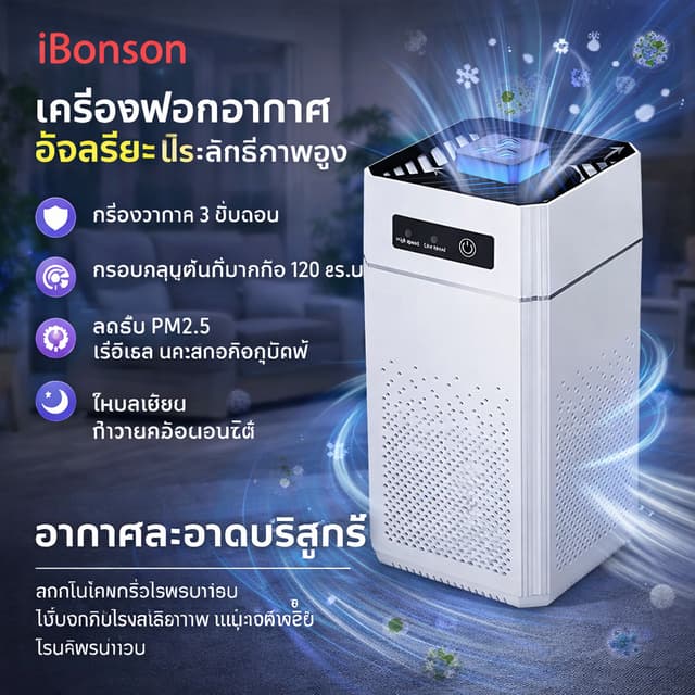 รับประกัน 5 ปี💡 Air Purifier เครื่องฟอกอากาศ เครื่องกรองอาก