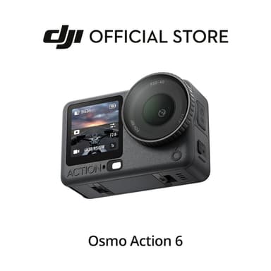 [พร้อมส่ง] DJI Osmo Action 6 - Action Camera | 1/1.1 New Sensor | 8K ถ่ายกลางคืนได้ดี | ความจำ 50 GB