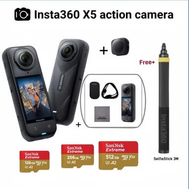 【Ready to ship】Insta360 X5 8K  Action Camera รับประกันศูนย์ไทย 1 ปี