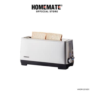 HOMEMATE เครื่องปิ้งขนมปังแผ่นยาว 1 ช่อง รุ่น HOM-231031