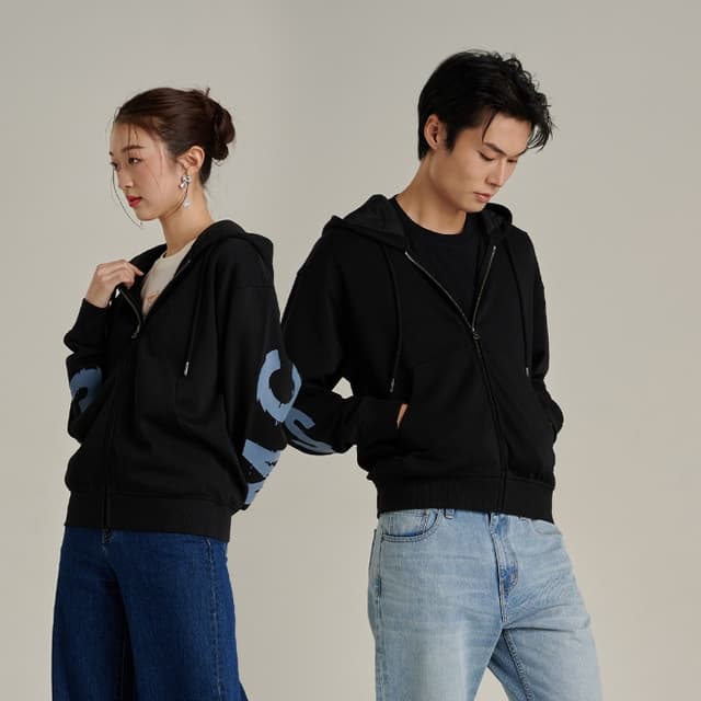 Mc JEANS (แม็คยีนส์) เสื้อกันหนาว Unisex เสื้อกันหนาวมีฮู้ด 