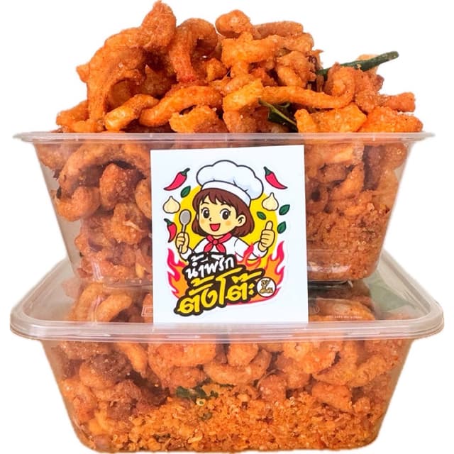 น้ำพริกหมูกระจก 🌶️ น้ำพริกแคปหมู 200 กรัม🍃 อร่อย กรอบ เคี้