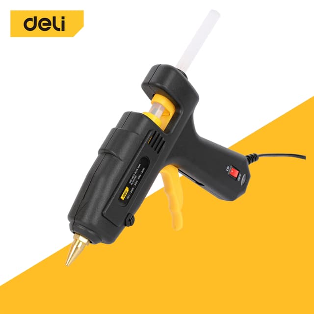 Deli ปืนกาวไฟฟ้า ปืนยิงกาวโซโล 60วัตต์ สำหรับกาวแท่ง 11mm ด้