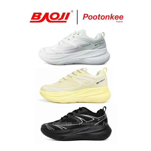 Baoji RUNNING รุ่น BJW 1187 รองเท้าวิ่งผ้าใบผู้หญิง แบบผูกเช
