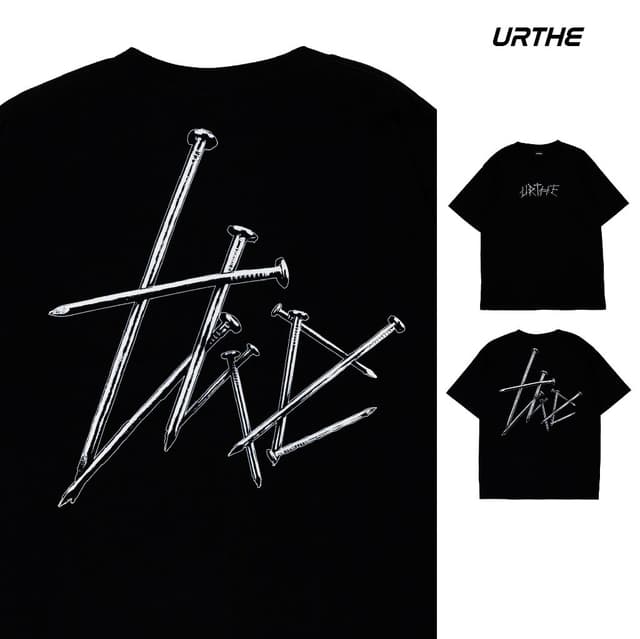URTHE - เสื้อยืด สกรีนลาย รุ่น TACK LOGO TEE